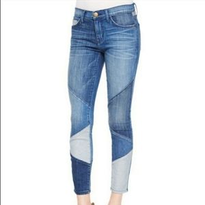 Current Elliott patchwork jeans